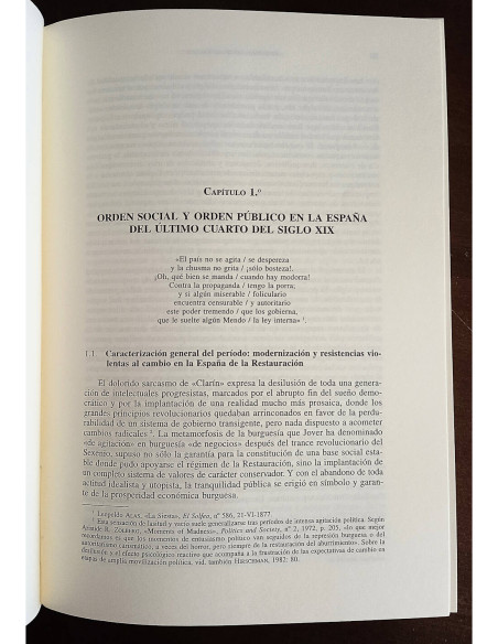 LA RAZÓN DE LA FUERZA: ORDEN PÚBLICO, SUBVERSIÓN Y VIOLENCIA POLÍTICA EN LA ESPAÑA DE LA RESTAURACIÓN (1875-1917)