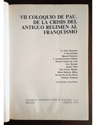 IDEOLOGÍA Y SOCIEDAD EN LA ESPAÑA CONTEMPORÁNEA. POR UN ANÁLISIS DEL FRANQUISMO