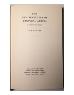 THE NEW SOCIETIES OF TROPICAL AFRICA 2