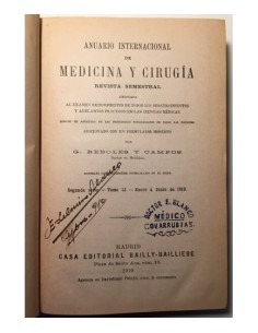 ANUARIO INTERNACIONAL DE MEDICINA Y CIRUGÍA. REVISTA SEMESTRAL DEDICADA AL EXAMEN RETROSPECTIVO DE TODOS LOS DESCUBRIMIENTOS Y A 2